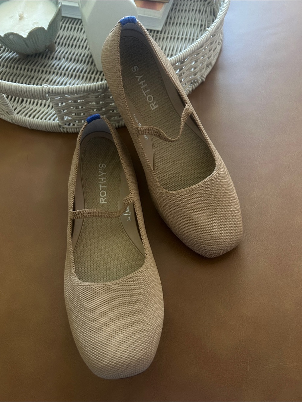 Rothy’s The Square Mary Jane Flats Wren Sz 8